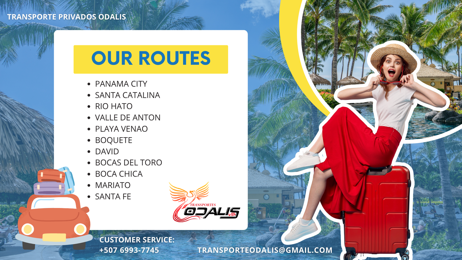 Presentacion turismo y viajes promocional profesional celeste y amarillo